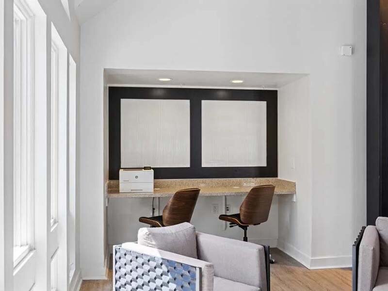 Community Seating Area with Oversized Chairs | Avia on College Boulevard