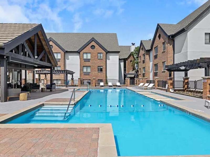 Community Outdoor Poo with Views of Apartment Property | Avia on College Boulevard