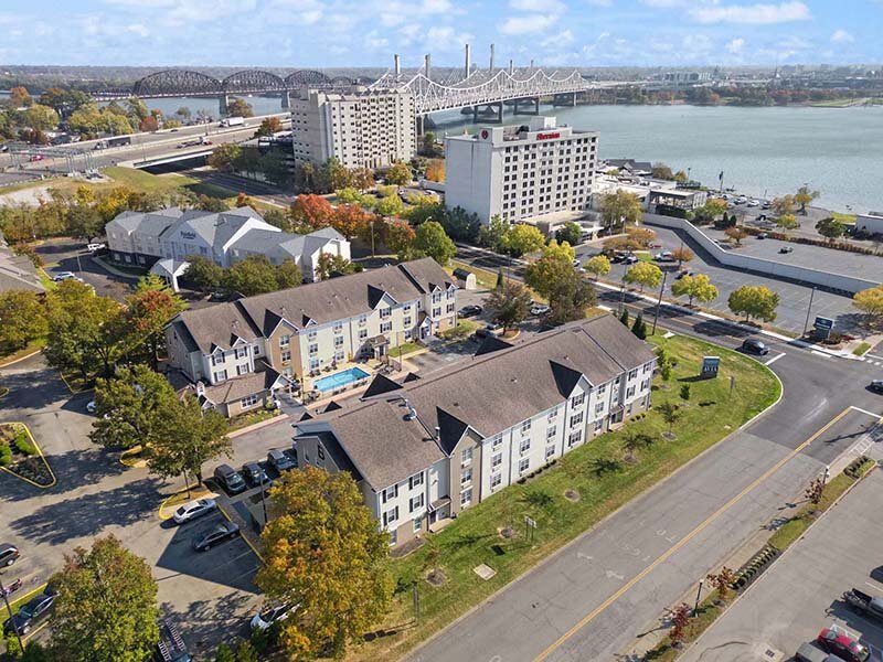 Aerial City View of Apartment Property | Avia Lofts at North Shore