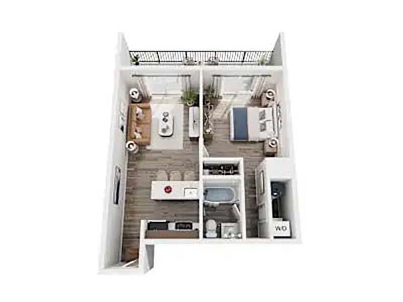 1 Bed x 1 Bath B