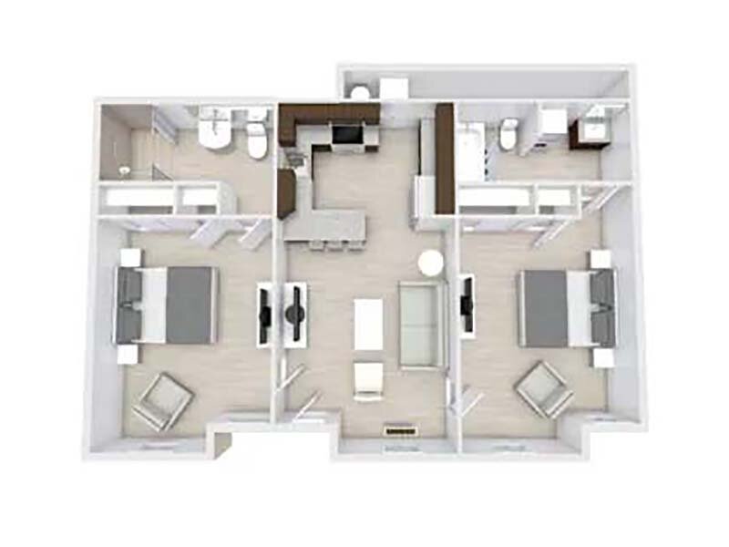 2 Bed x 2 Bath