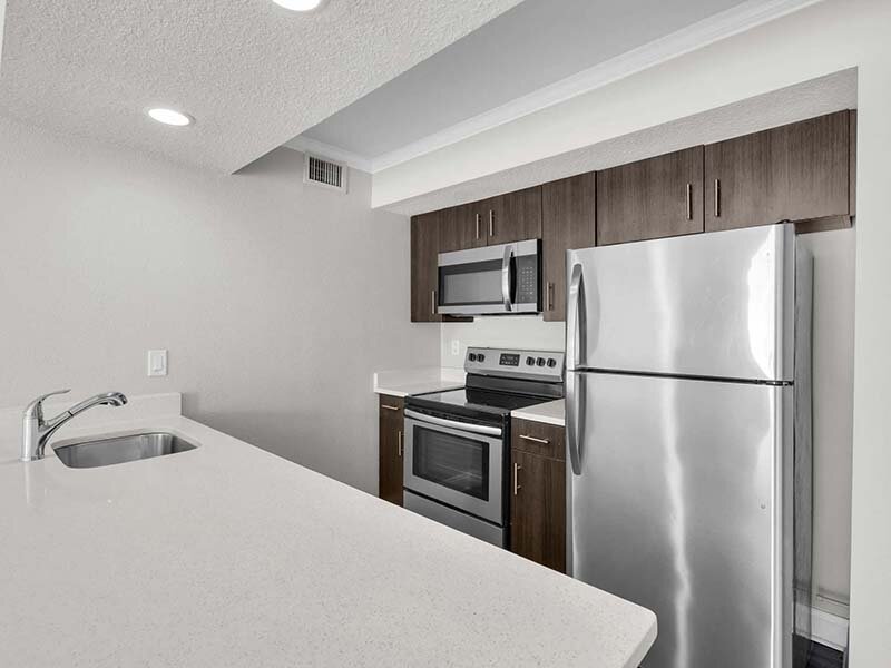 Kitchen with Appliances and Sink | Avia At Reedy Creek