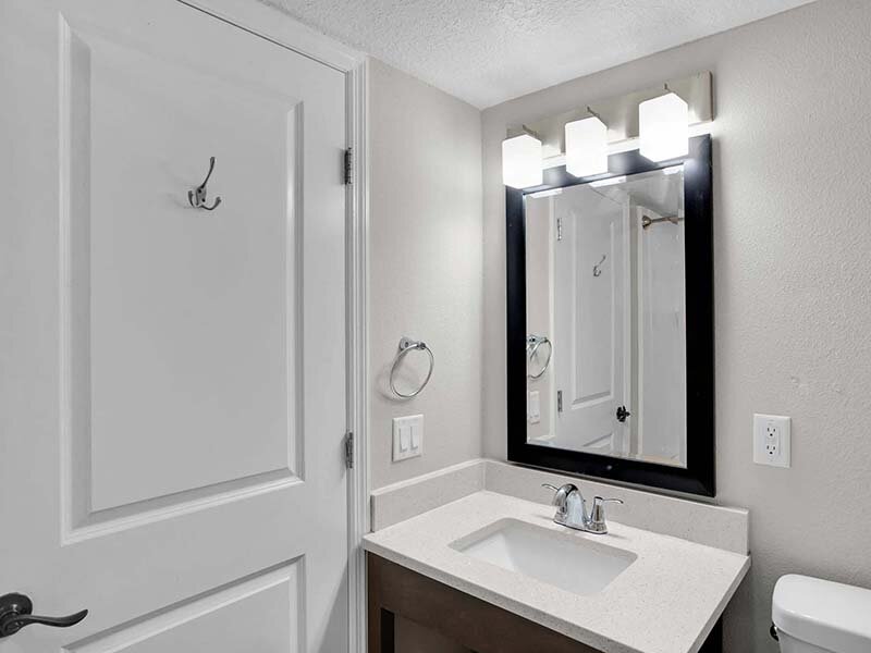 Bathroom with Sink and Mirror | Avia At Reedy Creek