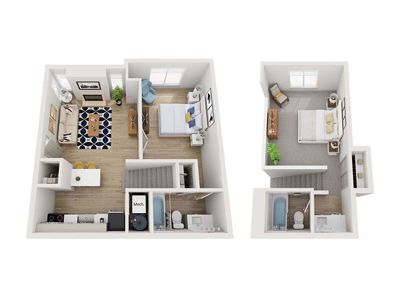 Avia Lofts on Parkway Floor Plan The Evergreen