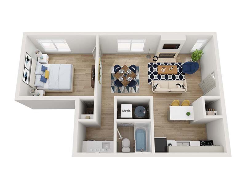 Avia Lofts on Parkway Floor Plan The Columbia
