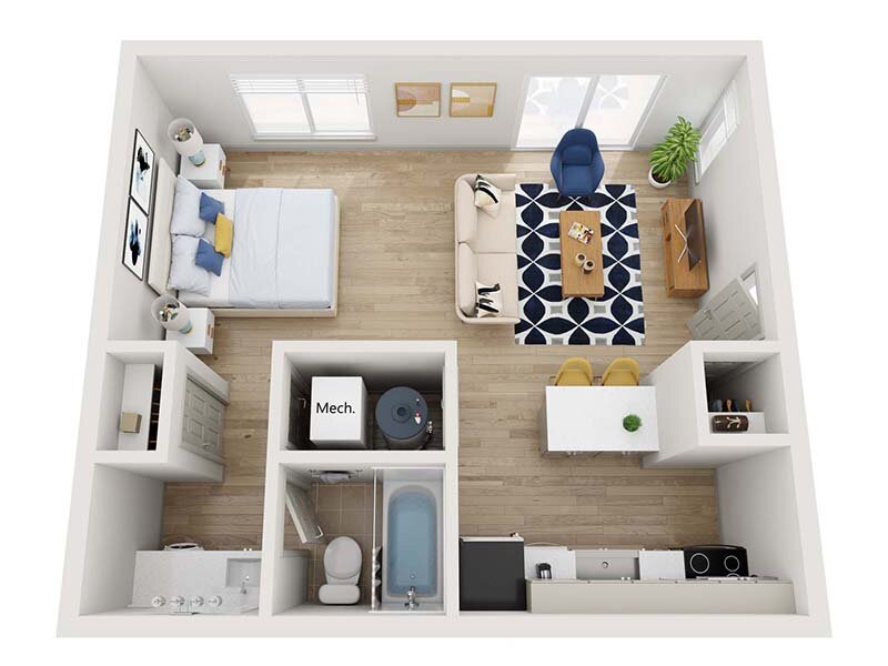 Avia Lofts on Parkway Floor Plan The Hudson