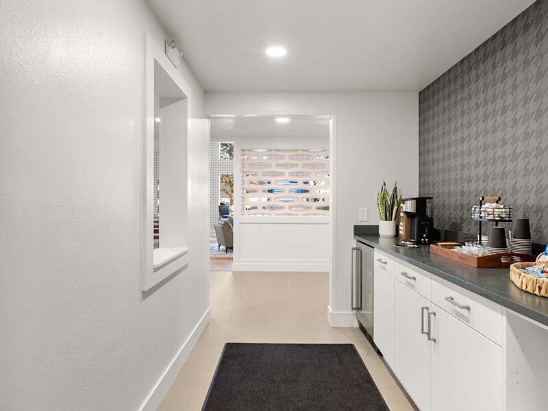 Living Room with Television and Runner Rug | Avia Lofts on Parkway