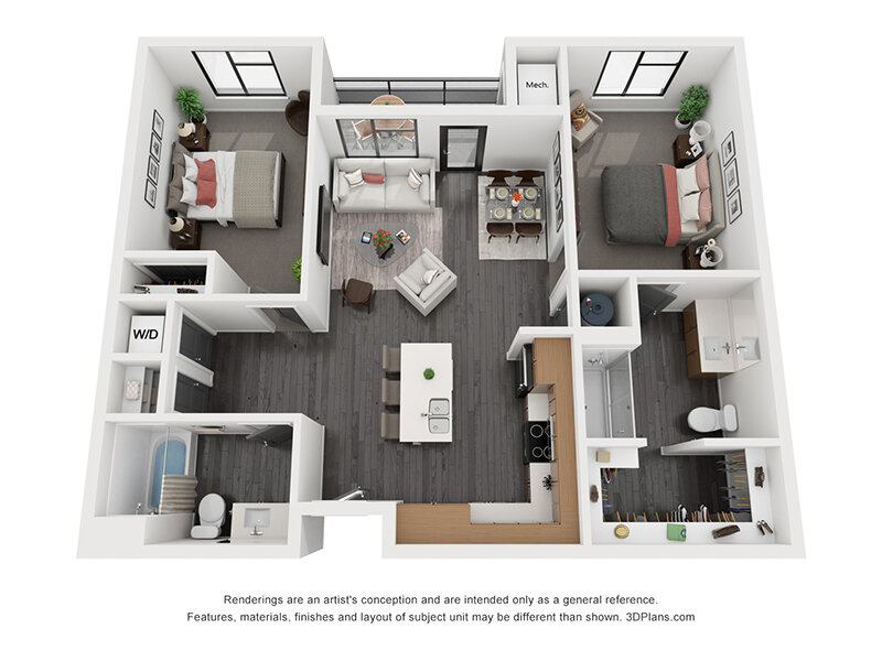 Flats at Riverwoods Floor Plan Bryce Canyon