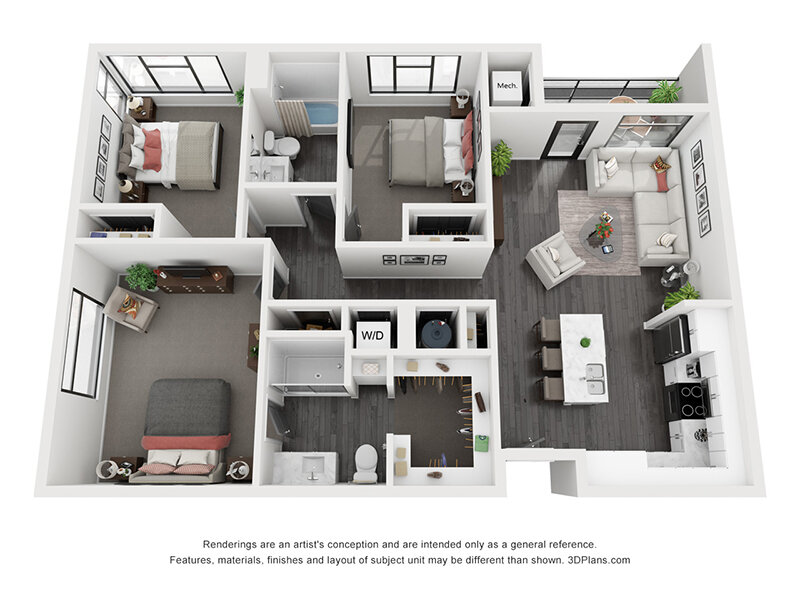 Flats at Riverwoods Floor Plan Capitol Reef