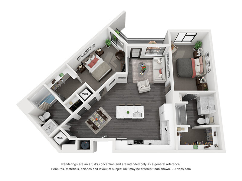 Flats at Riverwoods Floor Plan Zion