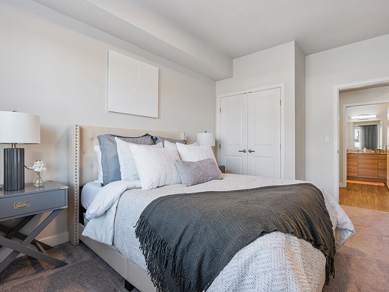 Carpeted Bedrooms | Flats at Riverwoods