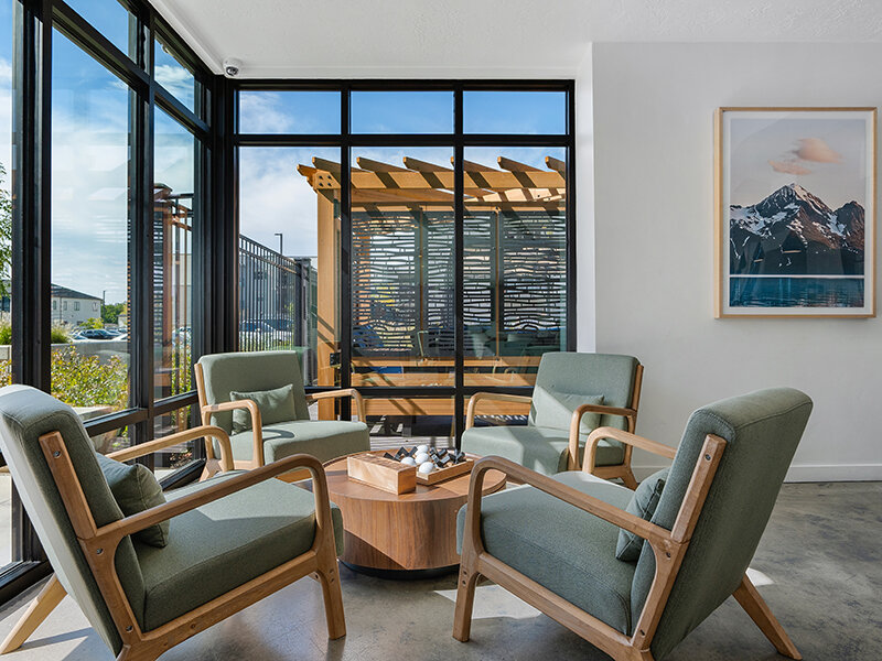 Community Center | Flats at Riverwoods