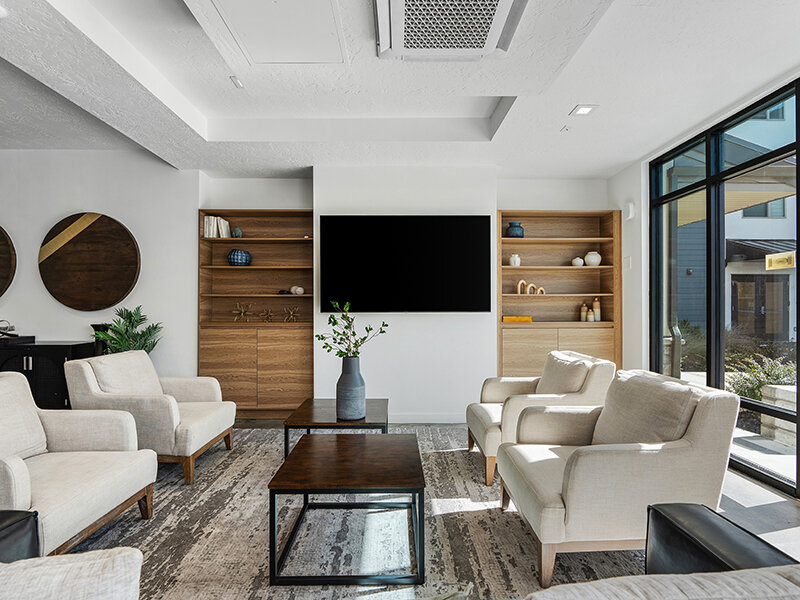 Clubhouse Lounge | Flats at Riverwoods