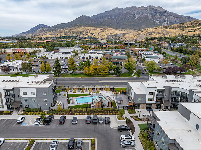 Drone View | Flats at Riverwoods