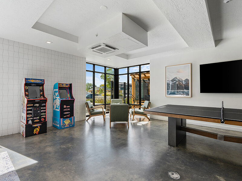 Game Room | Flats at Riverwoods