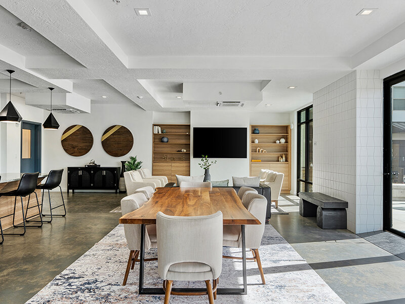 Community Room | Flats at Riverwoods