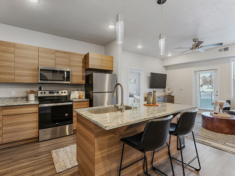 Kitchen | Flats at Riverwoods