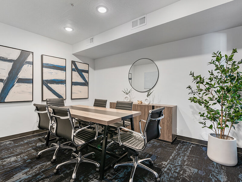 Community Conference Room | Flats at Riverwoods
