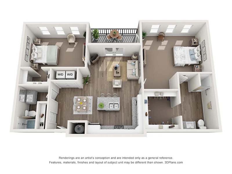 City View St. George Apartments Floor Plan The Bluff