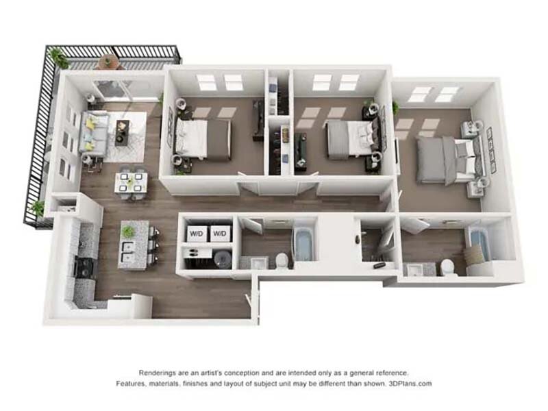 City View St. George Apartments Floor Plan The Skyline