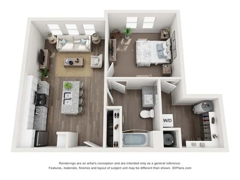 City View St. George Apartments Floor Plan The Brigham