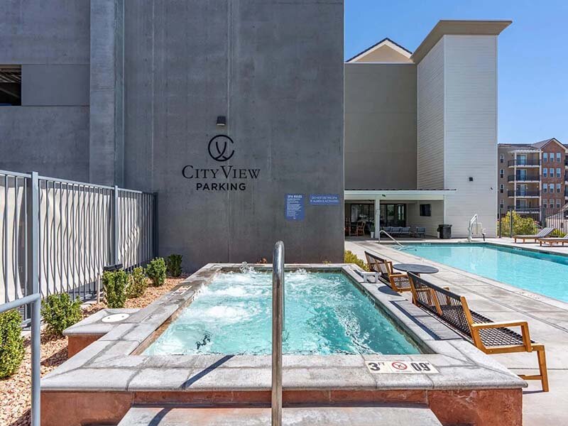 Community Outdoor Pool with Views of Apartment Property | City View St. George