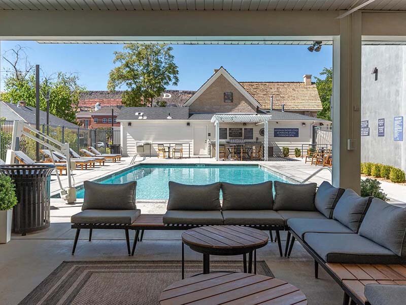 Community Swimming Pool with View of Apartment Property | City View St. George