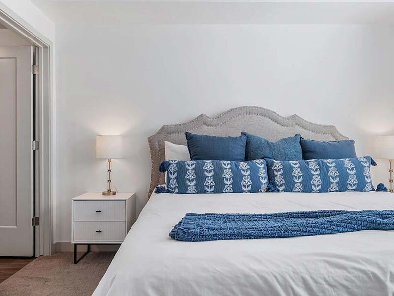 Bedroom with Lamp and Nightstand | City View St. George