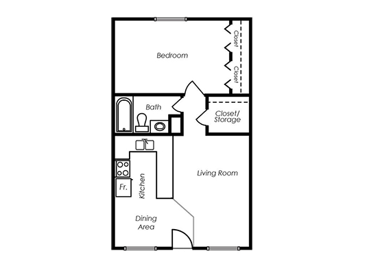 Floorplan for The Springs CO Apartments