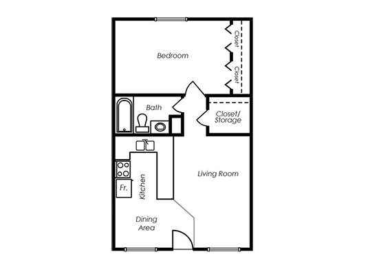 Floorplan for The Springs CO Apartments
