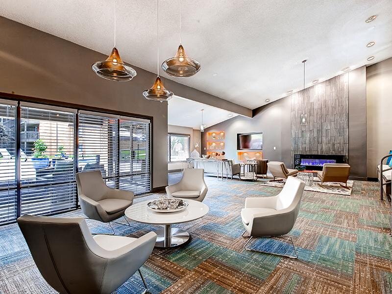 Interior Resident Lounge | 3300 Tamarac Apartments in Denver CO