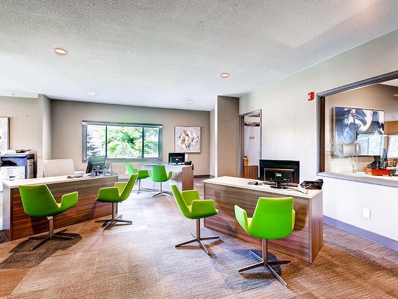 Interior Leasing Office | 3300 Tamarac Apartments in Denver CO