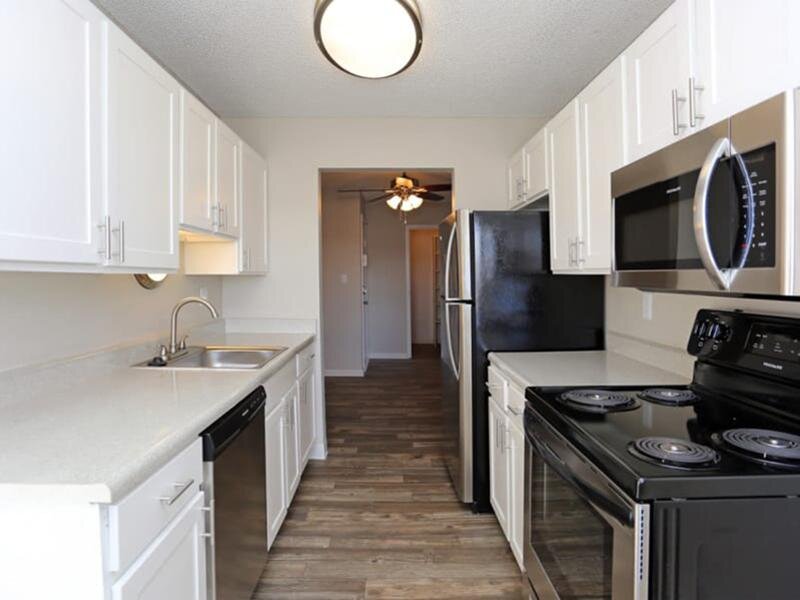 Renovated Kitchen | 3300 Tamarac Apartments For Rent In Denver CO