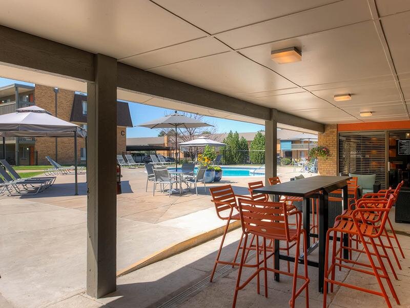 Outdoor Patio |  3300 Tamarac Denver Apartments 