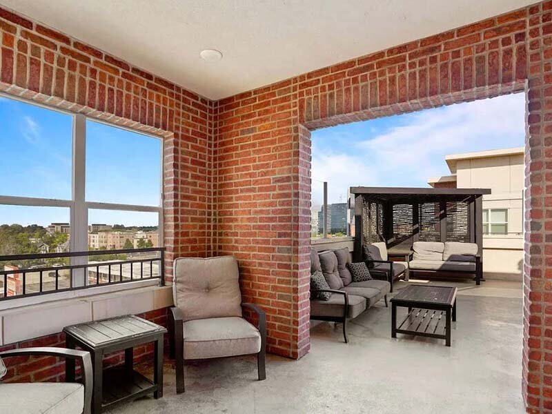 Exterior Rooftop Lounge with Seating | 200 City View
