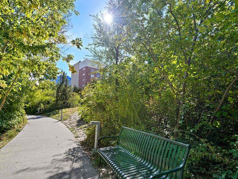Walking Path with Bench Seating | Wilmington Flats