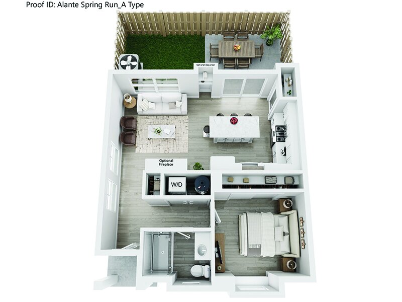 Alante Spring Run Apartments Floor Plan Hutson