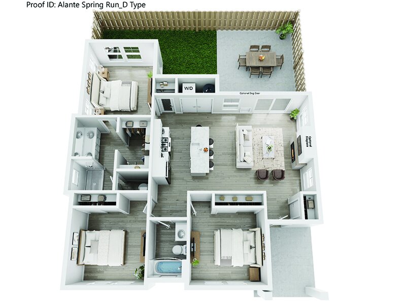 Alante Spring Run Apartments Floor Plan Scoria