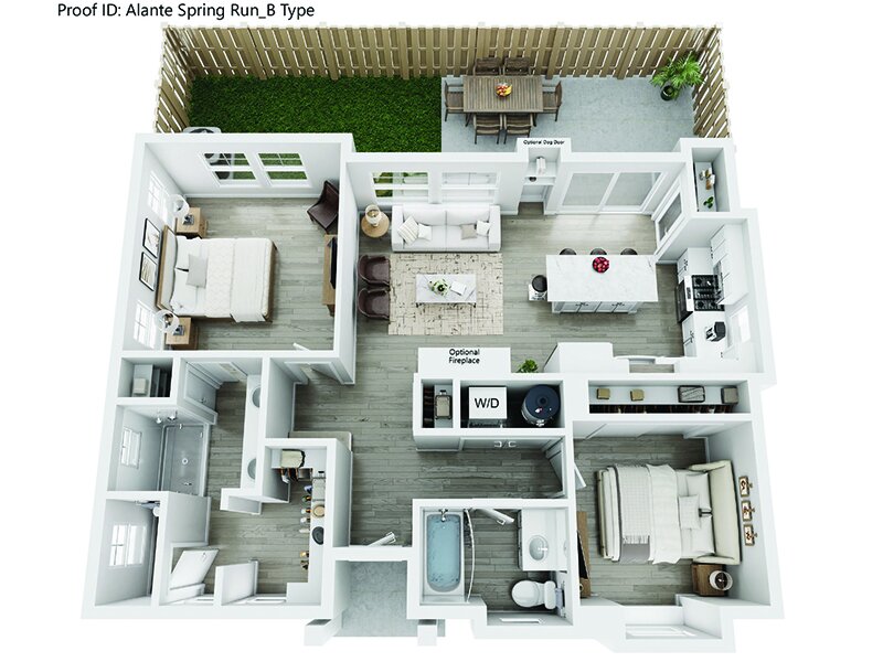 Alante Spring Run Apartments Floor Plan Chapelle