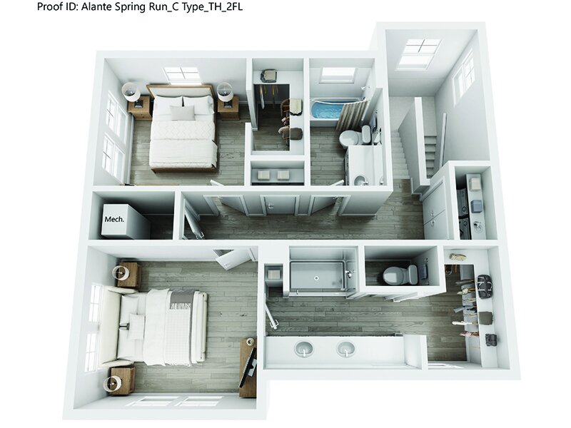 Alante Spring Run Apartments Floor Plan Koenig 2