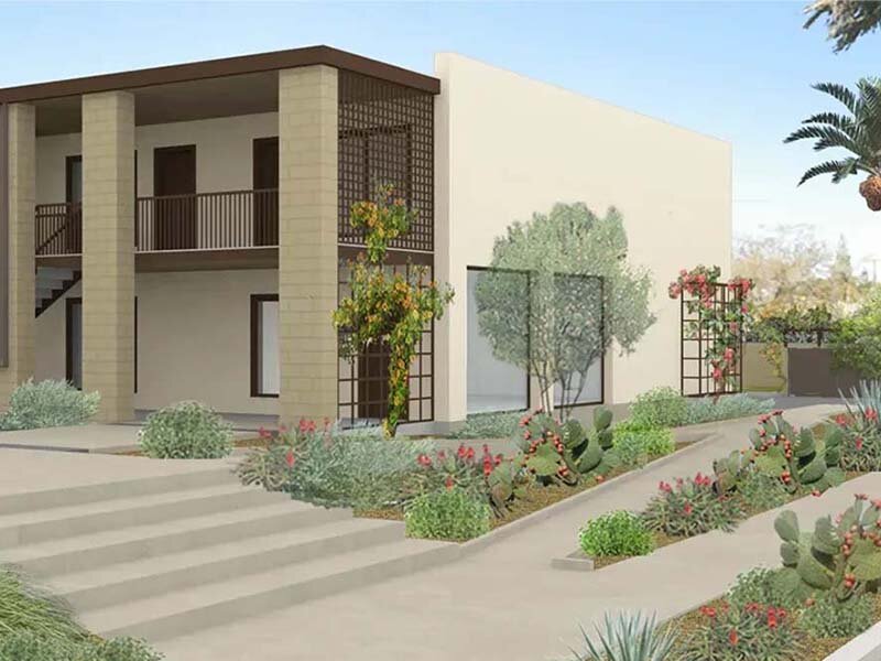 Apartment Complex Rendering with Foliage | St. Michaels