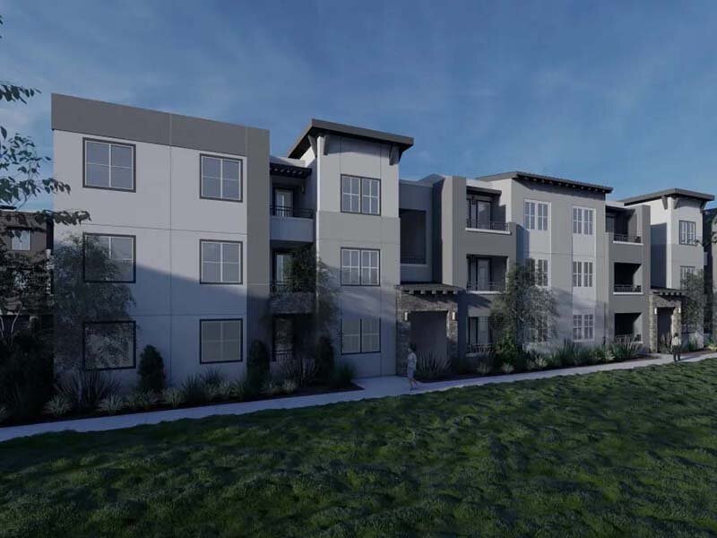 Apartment Complex Rendering with Views of Property | Monamos Terrace