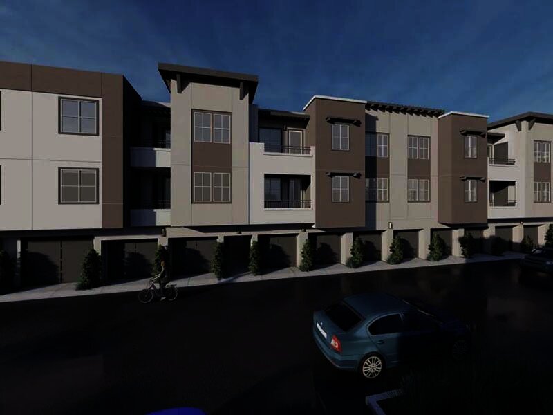 Exterior View of Apartment Complex Rendering | Monamos Terrace