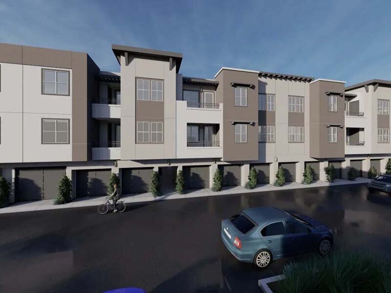 Exterior View of Apartment Complex Rendering | Monamos Terrace