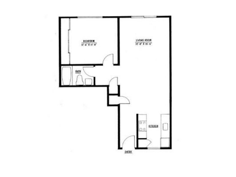 1 Bed 1 Bath Upgraded