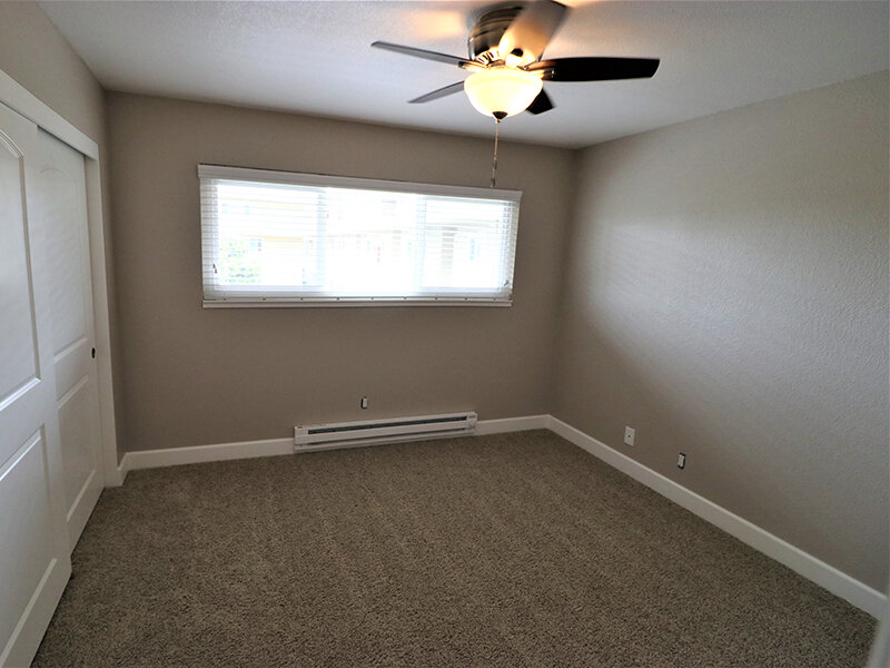 Bedroom with View of Ceiling Fan and Carpeted Flooring | Pentagon