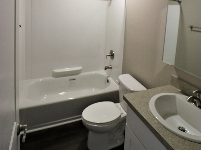 Apartment Bathroom with View of Sink | Pentagon