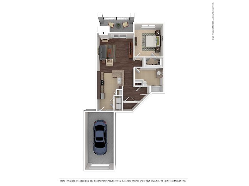 The Highlands at Red Hawk Apartments Floor Plan Tanager