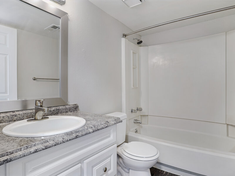 Bathroom Vanity and Tub/Shower | Sienna Place