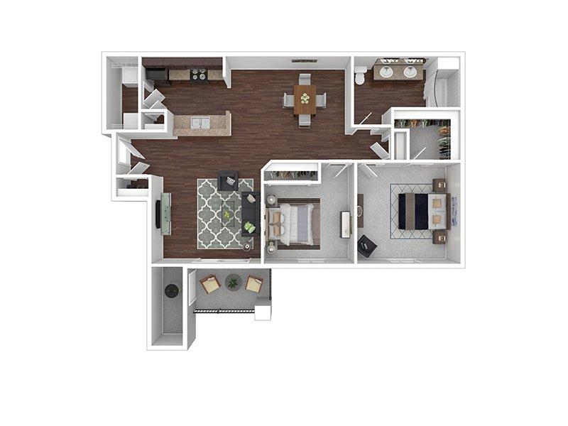 View floor plan image of B3R apartment available now